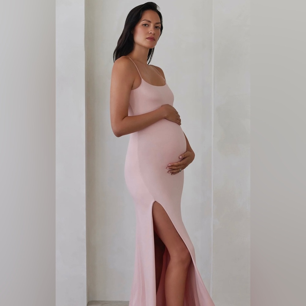 Bumpsuit “The Rosie Dress” in Dusty Pink. Size Medium